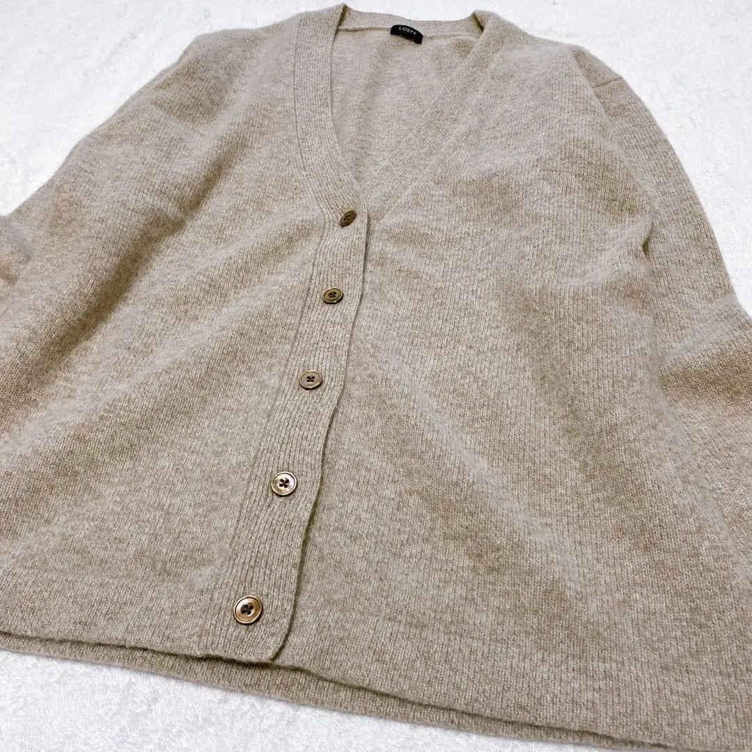 ✨Good condition✨LOEFF Wool Cashmere V-neck knit cardigan