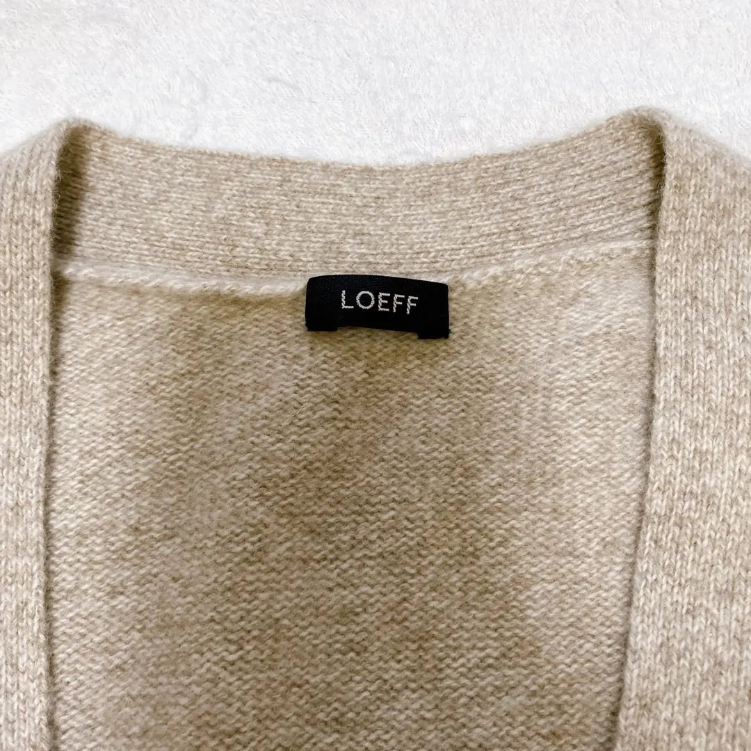 ✨Good condition✨LOEFF Wool Cashmere V-neck knit cardigan