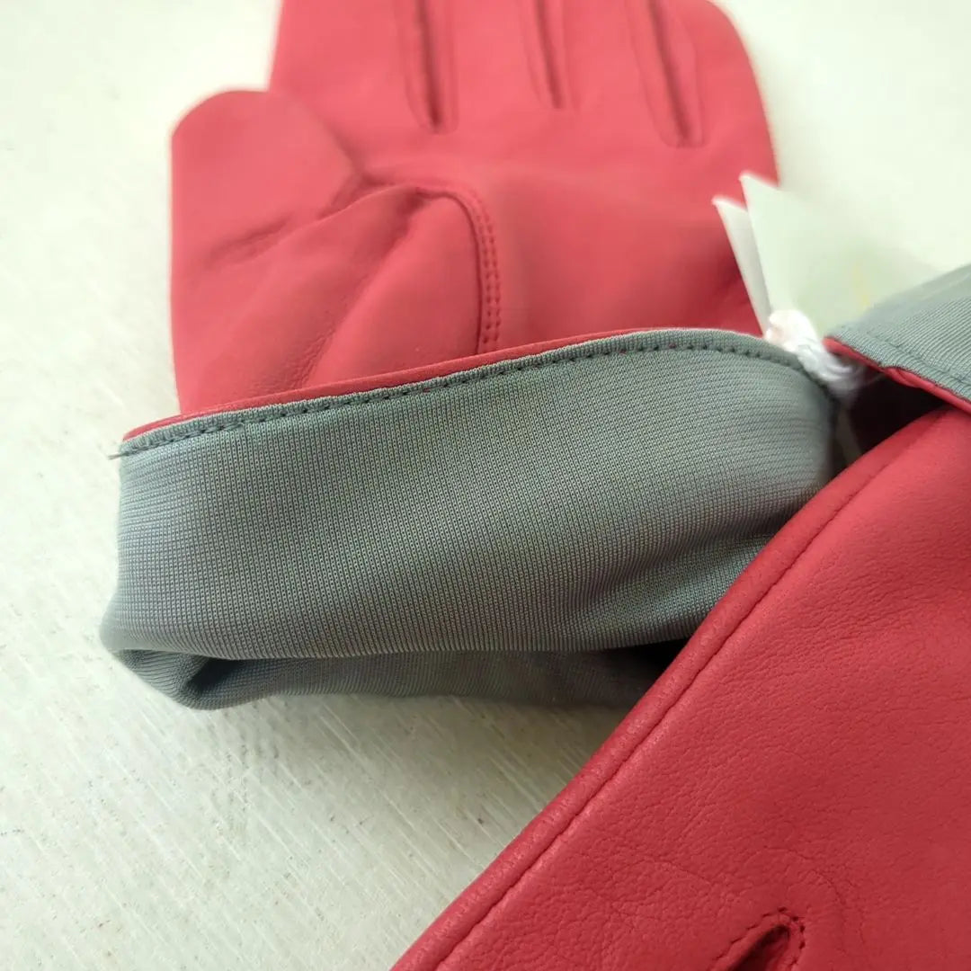 Christian Dior Leather Gloves Gloves Leather Pink Size 20cm