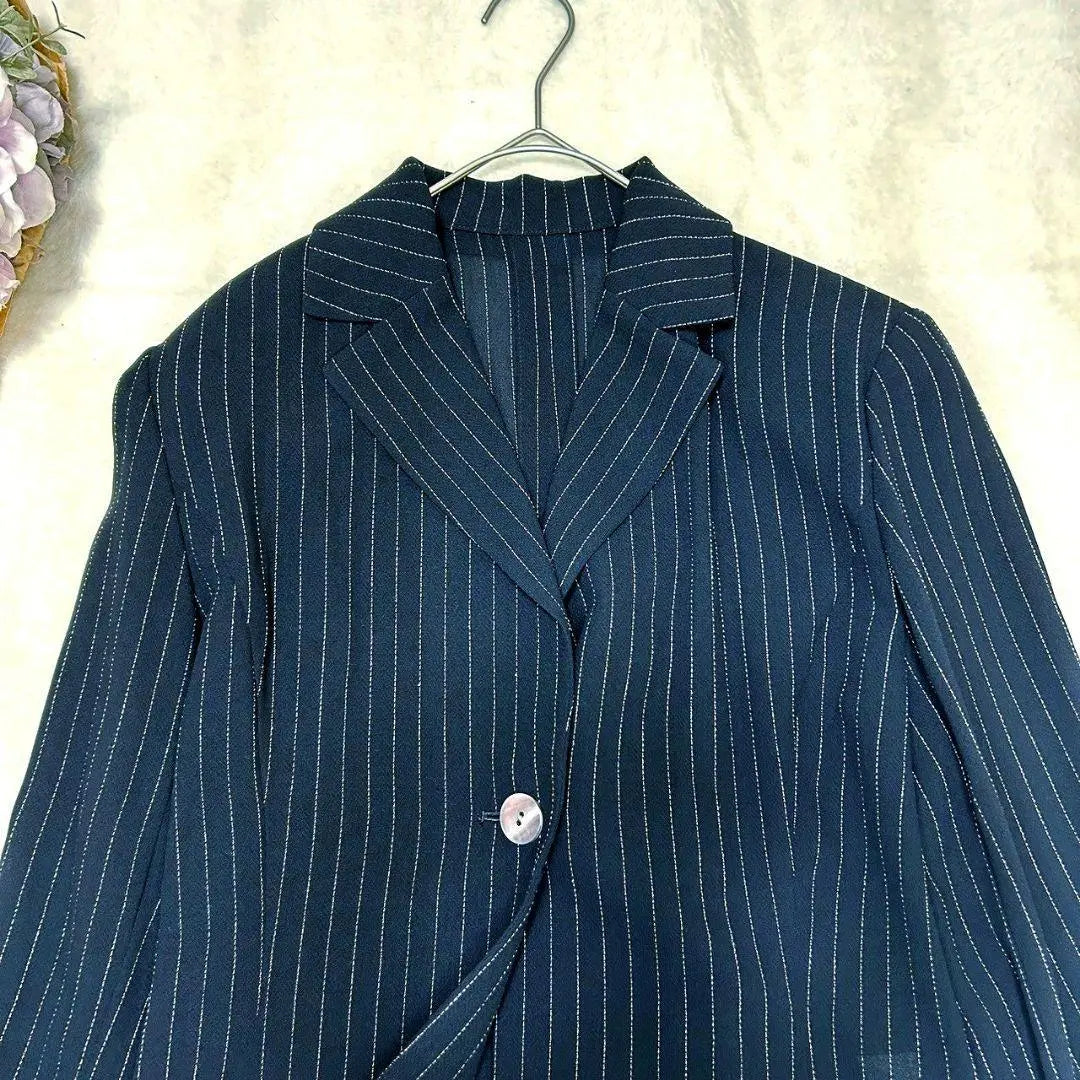 Beautiful goods [SAMUEL] Tailored jacket Single button No. 11 Black Strap | 美品【samuel】テーラードジャケット　シングルボタン　11号　黒　ストラップ