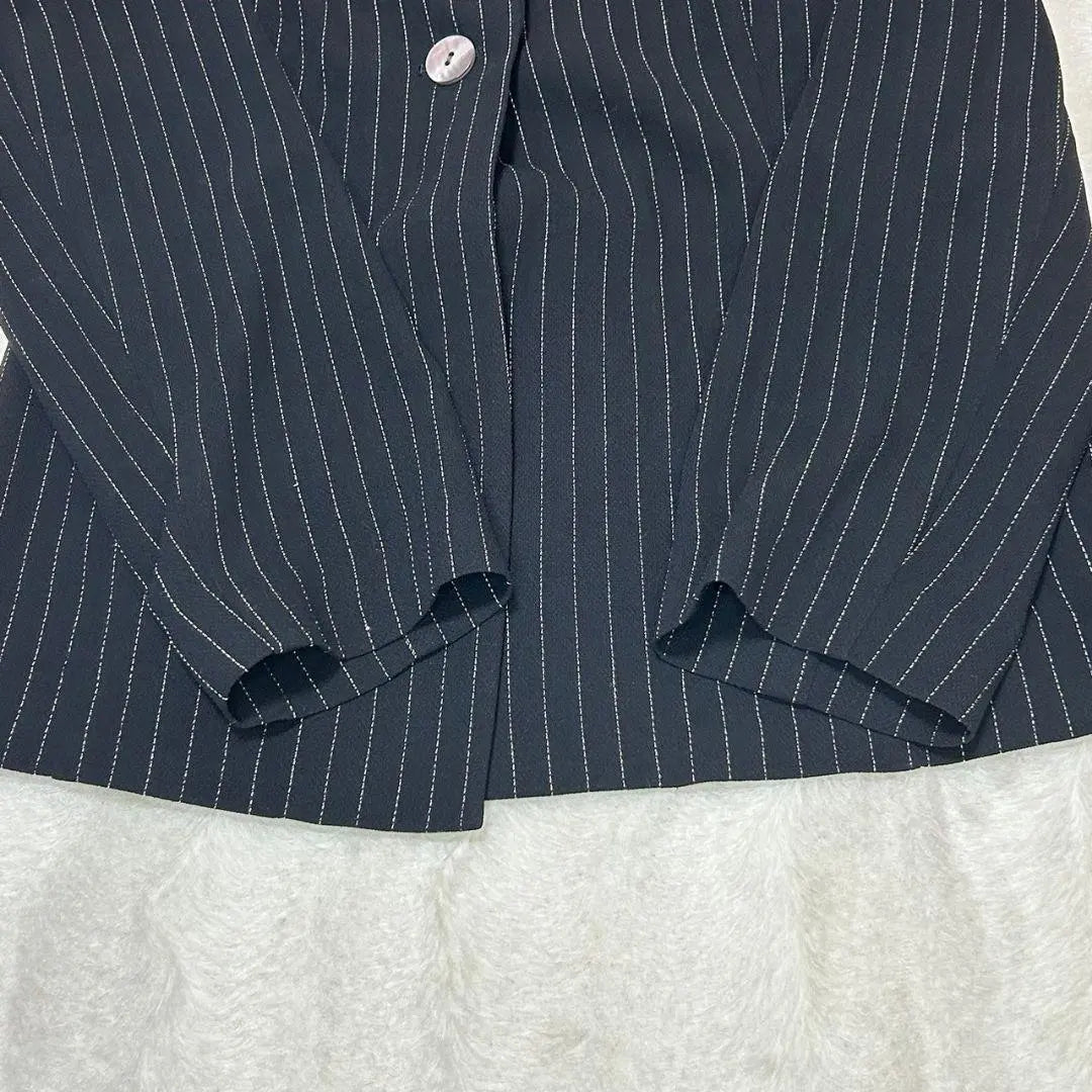 Beautiful goods [SAMUEL] Tailored jacket Single button No. 11 Black Strap | 美品【samuel】テーラードジャケット　シングルボタン　11号　黒　ストラップ