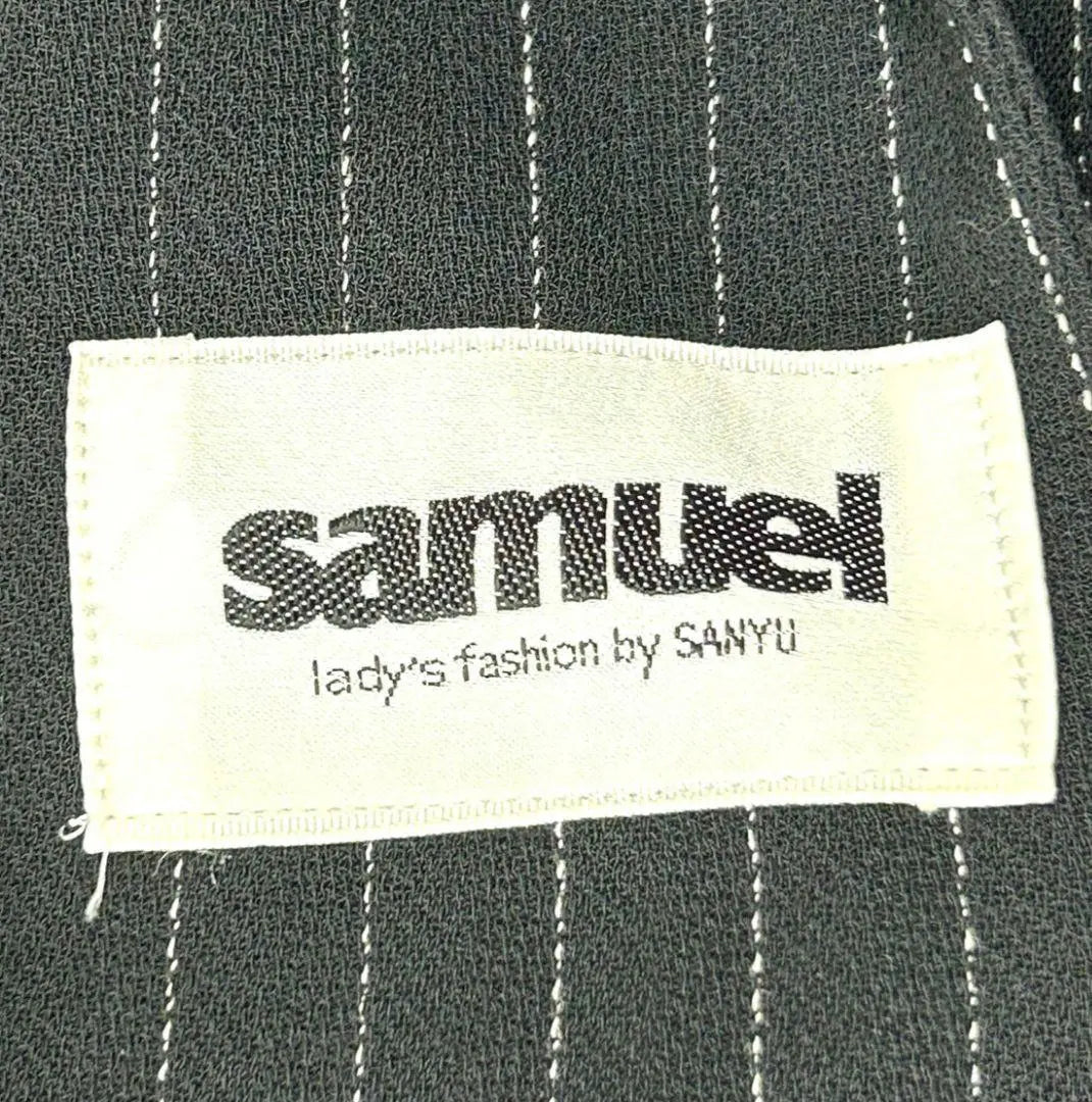 Beautiful goods [SAMUEL] Tailored jacket Single button No. 11 Black Strap | 美品【samuel】テーラードジャケット　シングルボタン　11号　黒　ストラップ