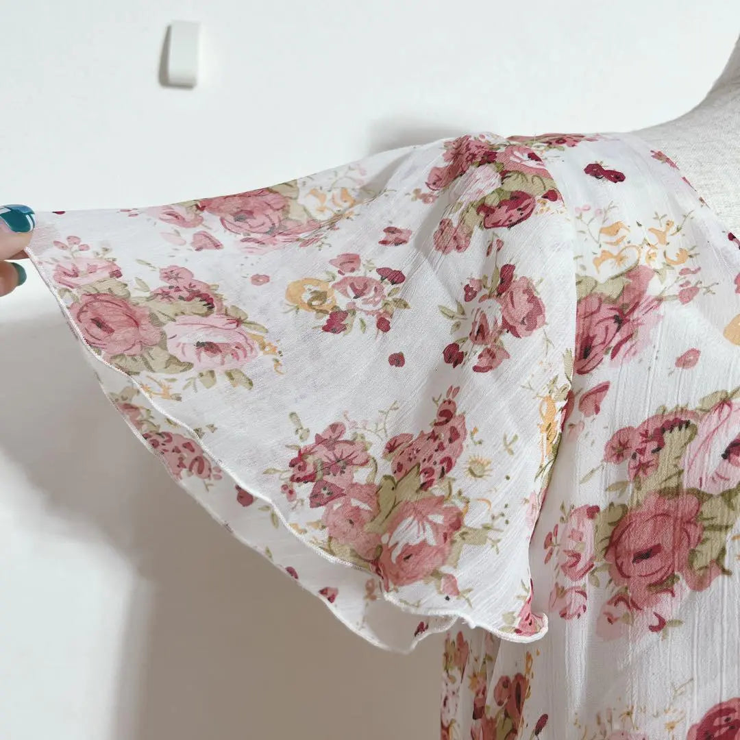 ❤️ Traje de baño de una pieza con estampado de flores de goma de belleza Yuru transparente de 38 m