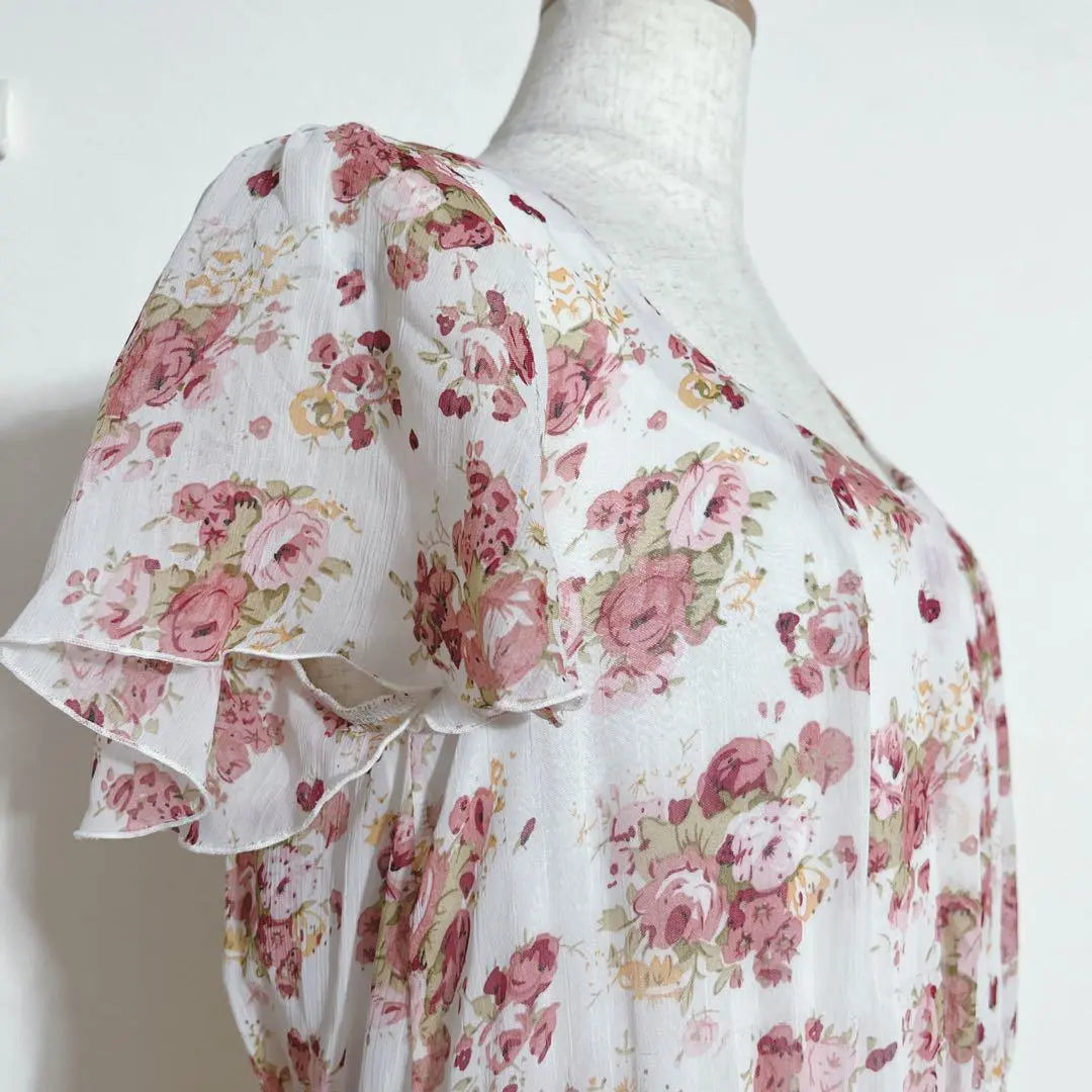 ❤️ Traje de baño de una pieza con estampado de flores de goma de belleza Yuru transparente de 38 m