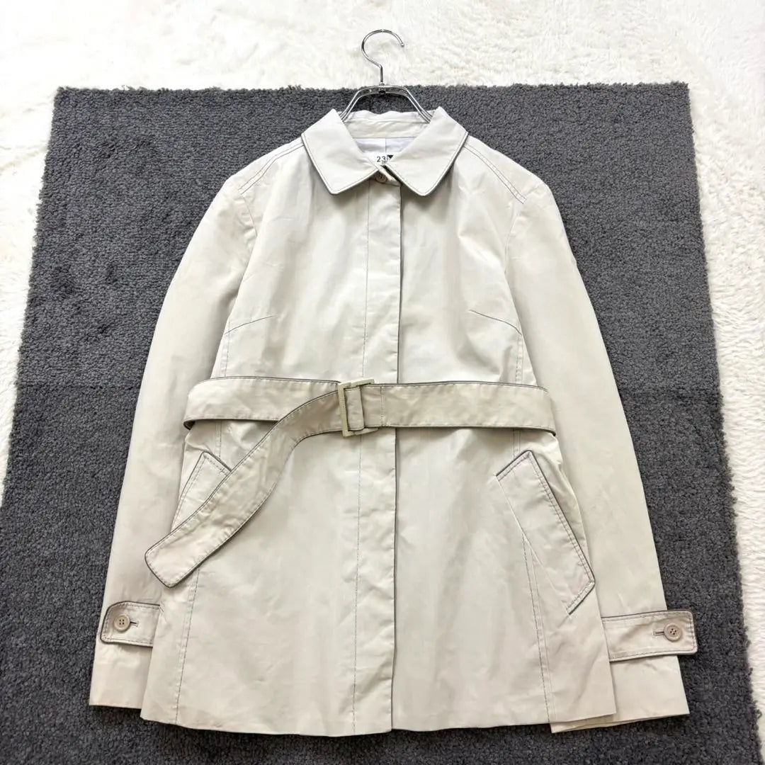 [Distrito 23] Gabardina beige de primavera/otoño n.° 38 Abrigo de primavera para ir al trabajo o a la escuela