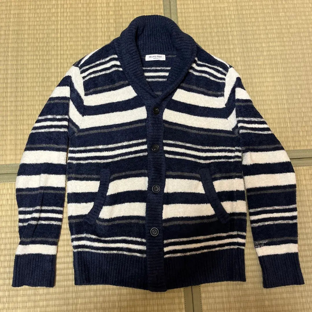 GELATO PIQUE Stripe Cardigan Gelato Piki Men's