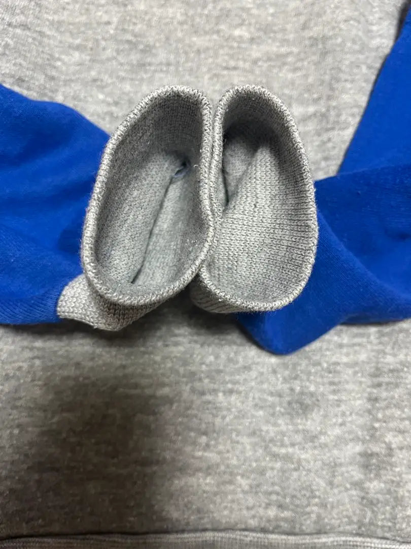 [Good condition, 80-90s, made in USA] Spalding sweatshirt, gray, blue, M