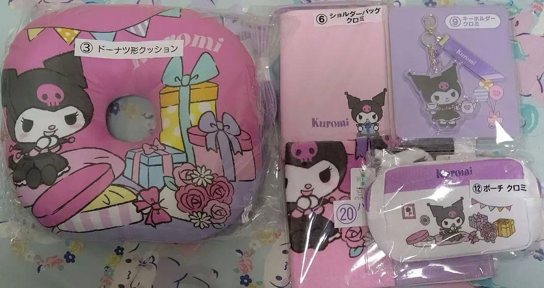 Sanrio Sanrio Characters Winning Lottery Kuromi Cushion Towel Pouch