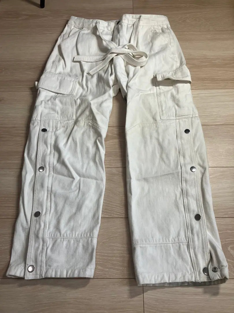 White Cargo Pants U.S.M.A.D.E