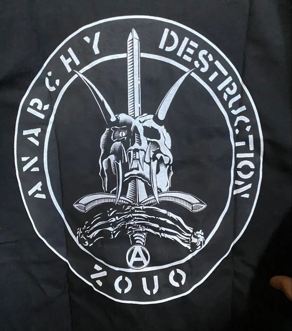 【New Product Not Used】ZOUO ANARCHY DESTRUCTION TシャツPUNK