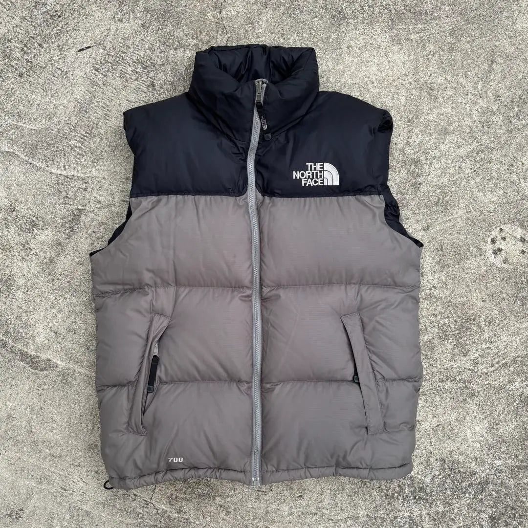 Super Rare North Face Nupsi Down Vest Center Logo 700 Fill