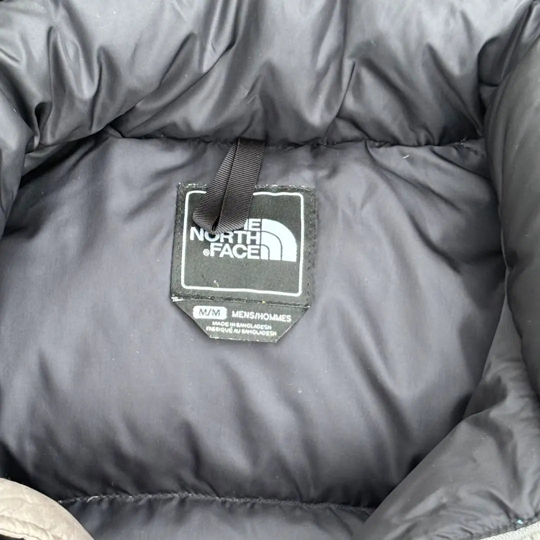 Chaleco de plumón North Face Nupsi con logotipo central y relleno de 700 unidades, muy raro