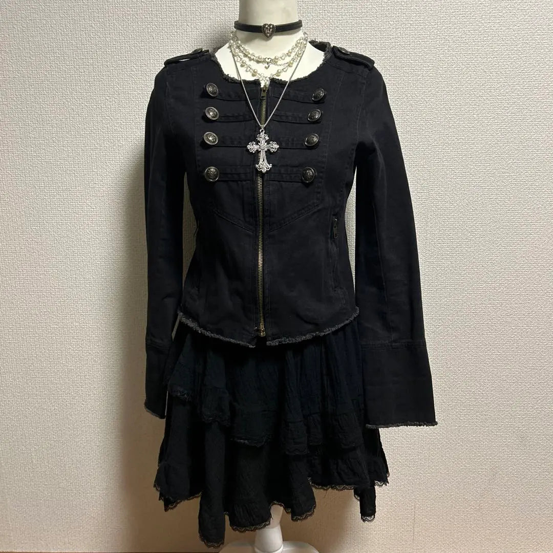 ♡Jacket♡Heisei Fairy Grunge Punk NANA y2k Gal Black