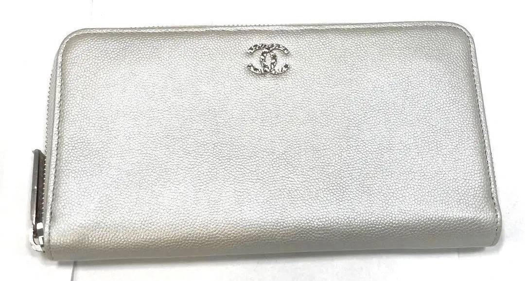 CHANEL Brilliant Long Wallet Caviar Skin