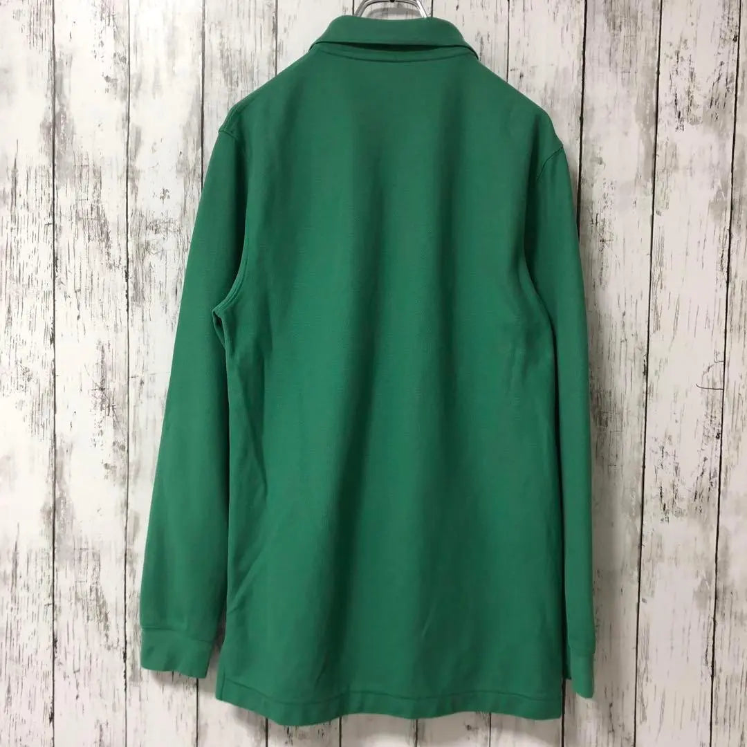 L.L.Bean USA vintage clothing long sleeve polo shirt green men's