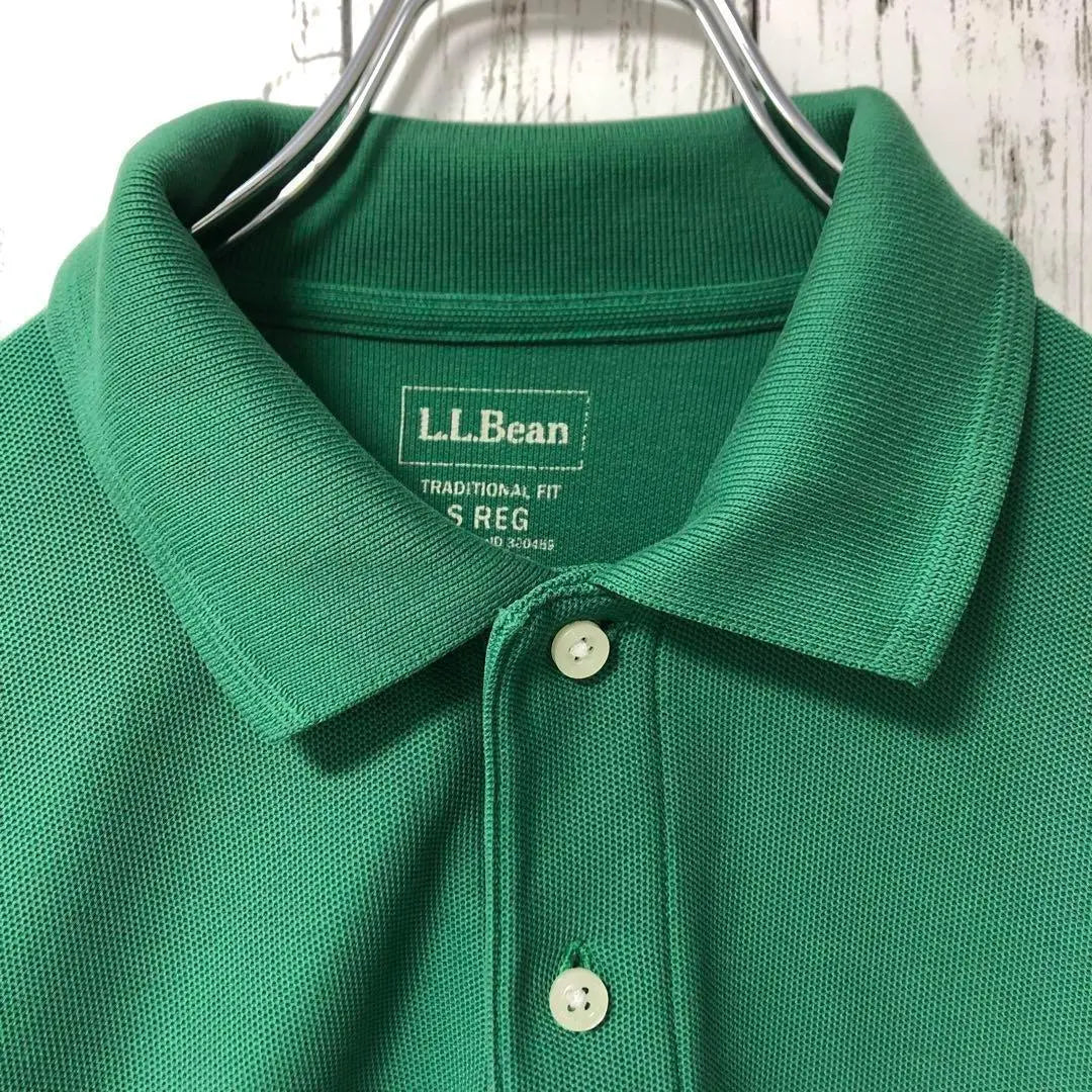 L.L.Bean USA vintage clothing long sleeve polo shirt green men's