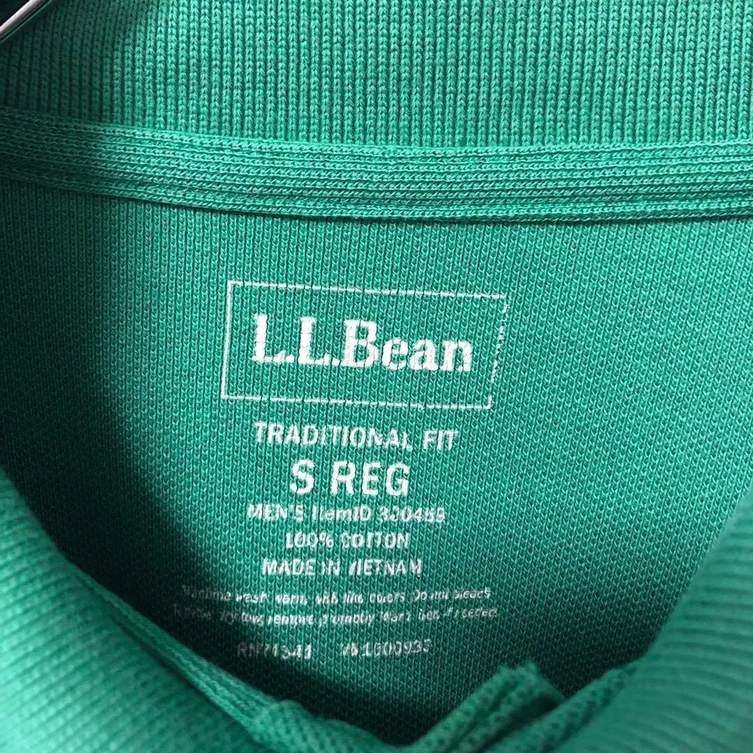 L.L.Bean USA vintage clothing long sleeve polo shirt green men's