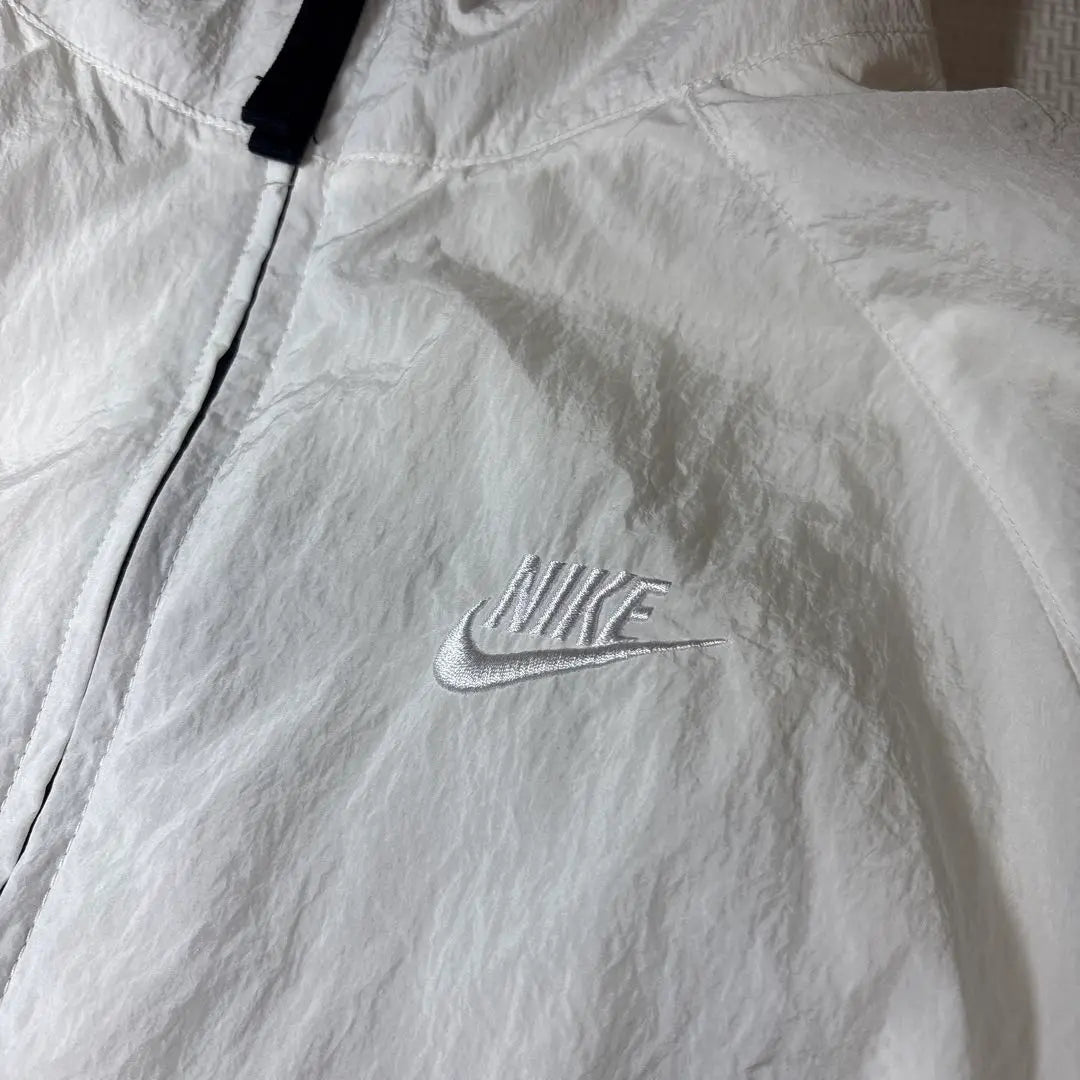 [Muy popular] Chaqueta tejida NIKE Chaqueta de nailon Big Swish