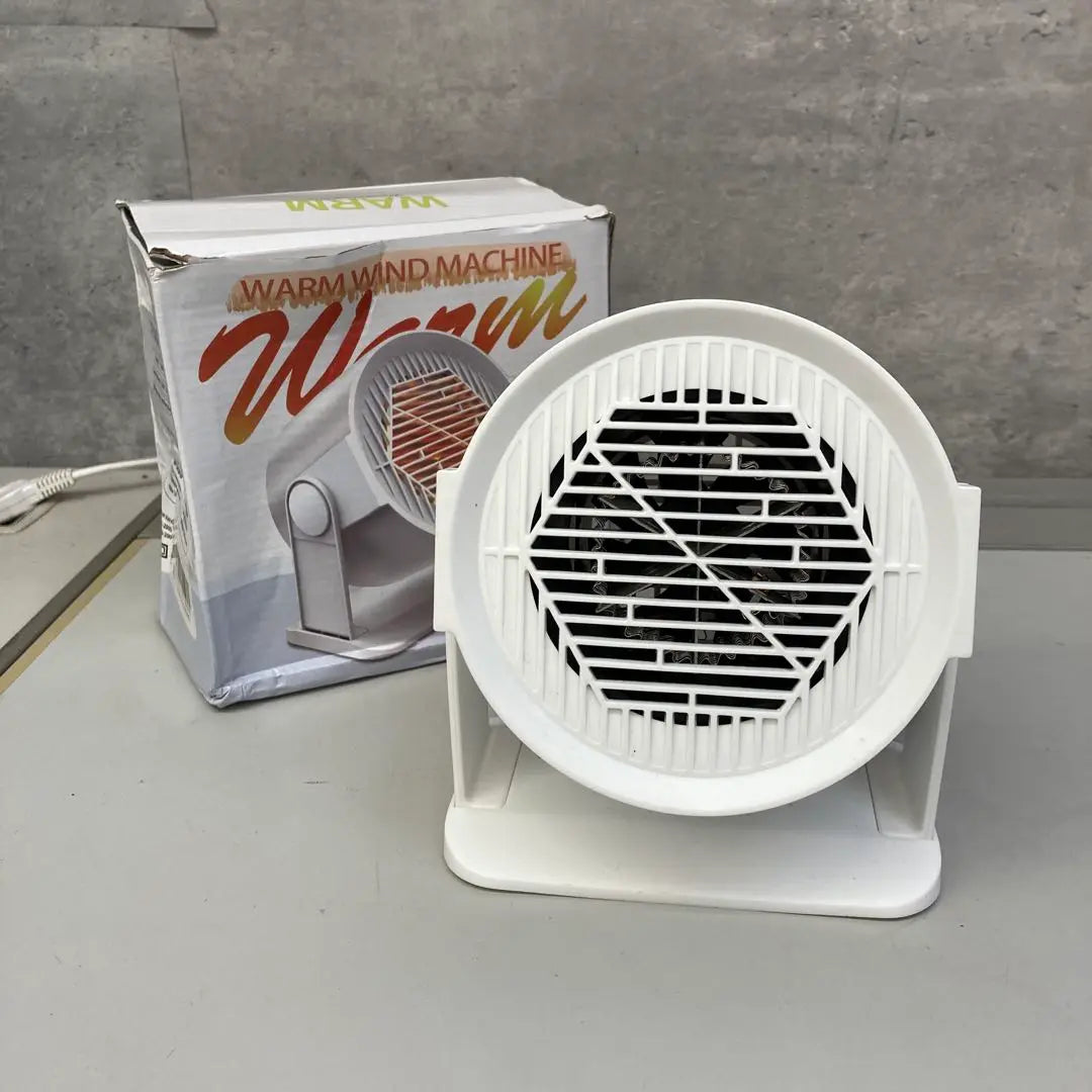 Warm Wind Machine White Electric Heater Hot Windtop Carry | WARM WIND MACHINE ホワイト 電気ヒーター 温風 卓上 持ち運び