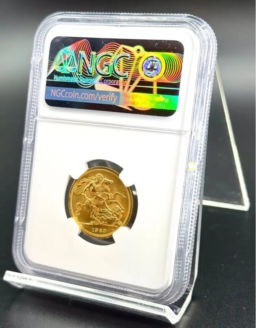 1963 1 Sobulin Kinko NGC MS65 Joven Joven Viejo Anexo del gráfico | 1963年 1ソブリン金貨 NGC MS65 ヤングヤング 古銭 骨董品