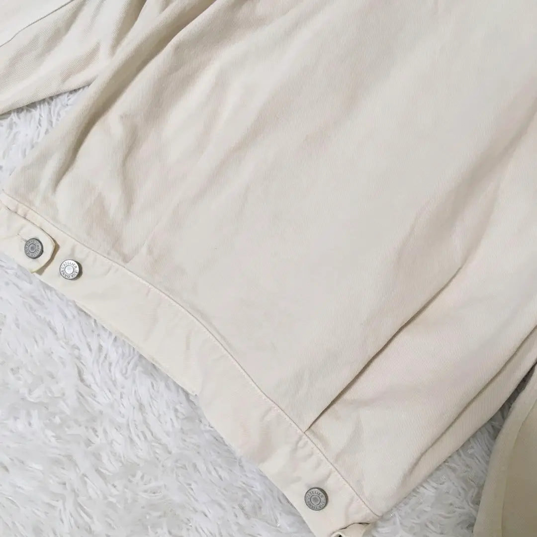 Iena 21SS No-collar denim jacket remake white size 36