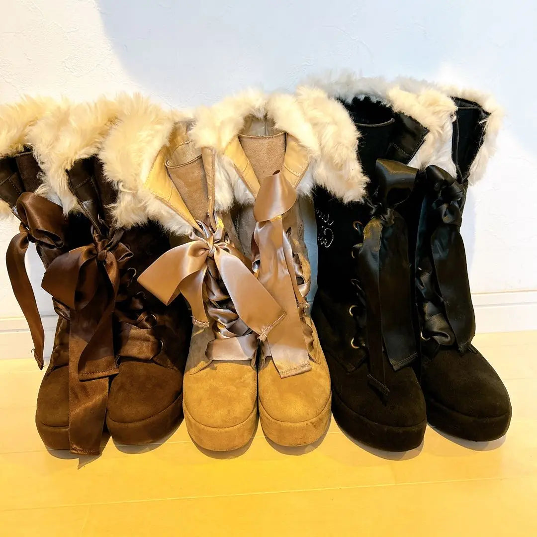 JENNI LOVE Fur with Fur 1 foot 2500 yen | Jenni Love ファー付きブーツ 1足2500円