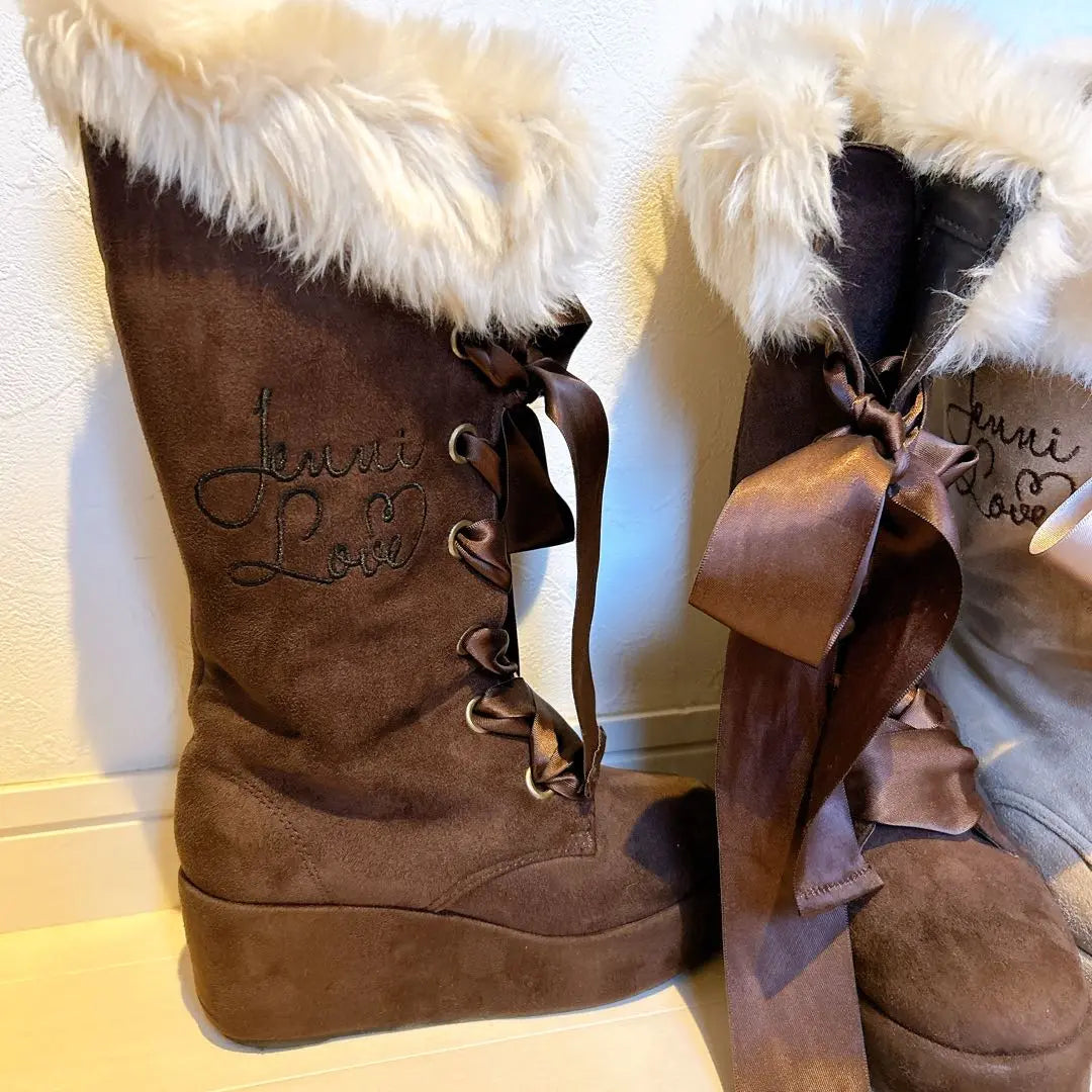 JENNI LOVE Fur with Fur 1 foot 2500 yen | Jenni Love ファー付きブーツ 1足2500円