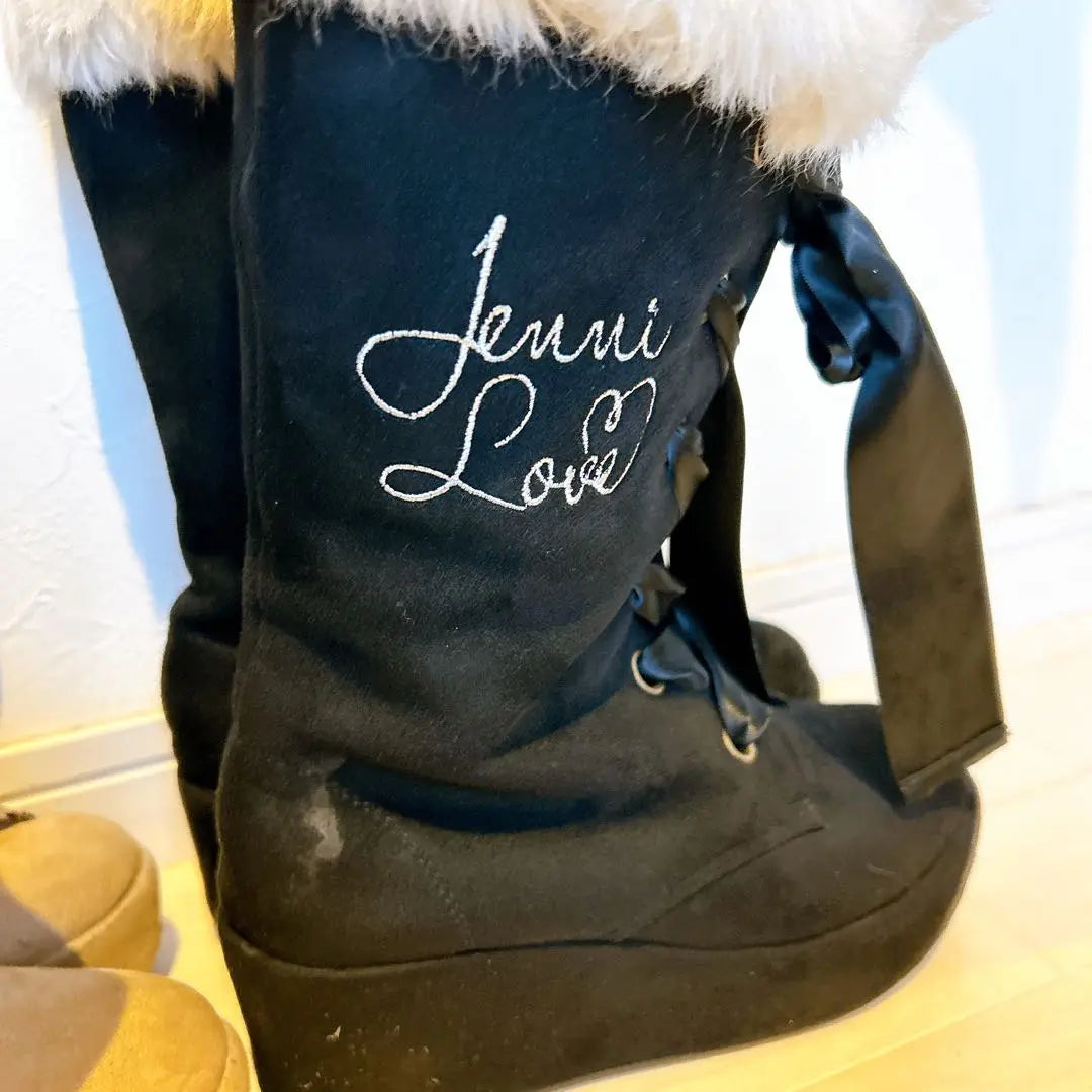 JENNI LOVE Fur with Fur 1 foot 2500 yen | Jenni Love ファー付きブーツ 1足2500円