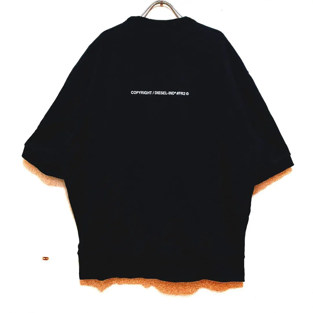 [Hard to get] FR2 DIESEL Popular collaboration Double-sided logo Rare L Short-sleeved sweatshirt