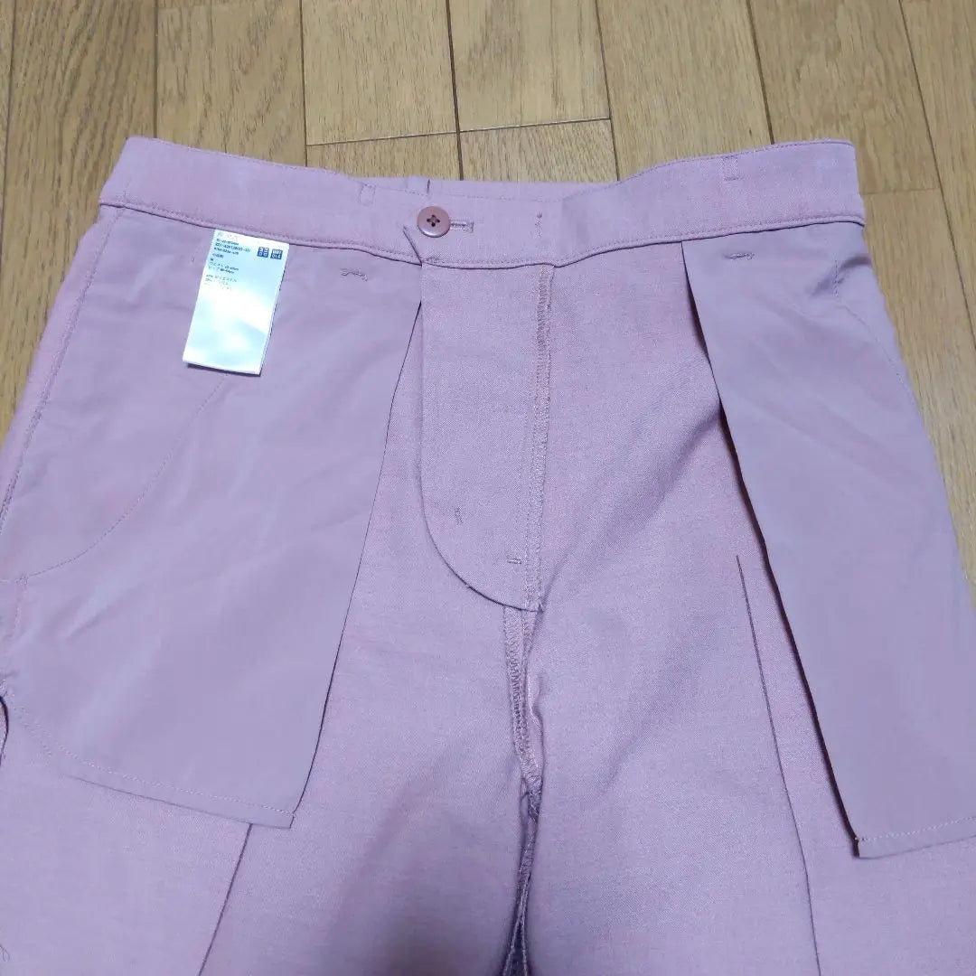 Pantalones tobilleros elegantes UNIQLO elásticos en rosa para mujer M