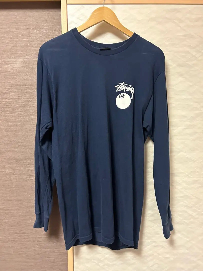 Stussy Navy Long Sleeve T -shirt