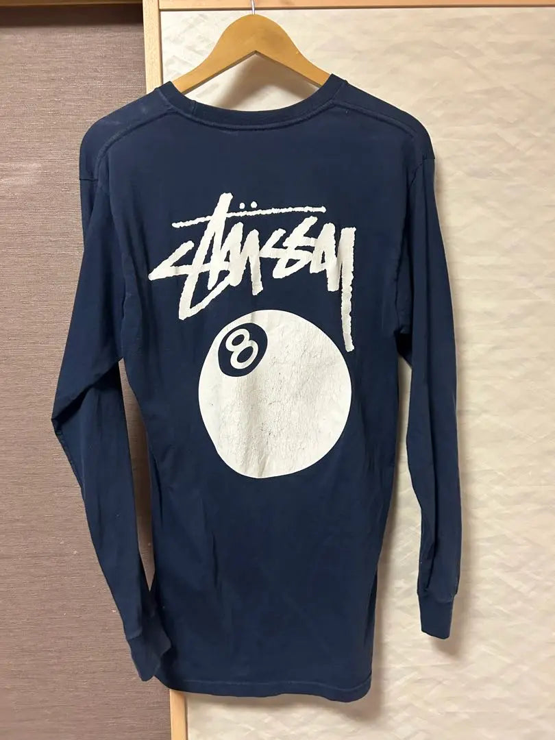 Stussy Navy Long Sleeve T -shirt