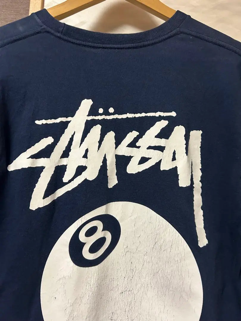 Camiseta de manga larga azul marino Stussy | Stussy ネイビー ロングスリーブTシャツ