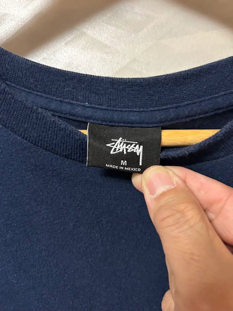 Camiseta de manga larga azul marino Stussy | Stussy ネイビー ロングスリーブTシャツ