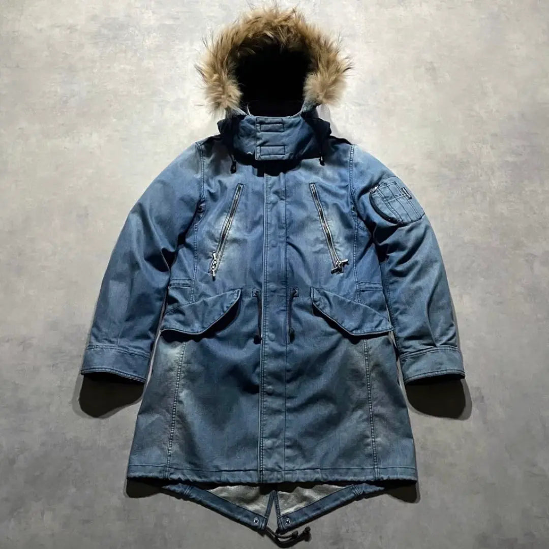 BUFFALO BOBS denim fur military down Y2K