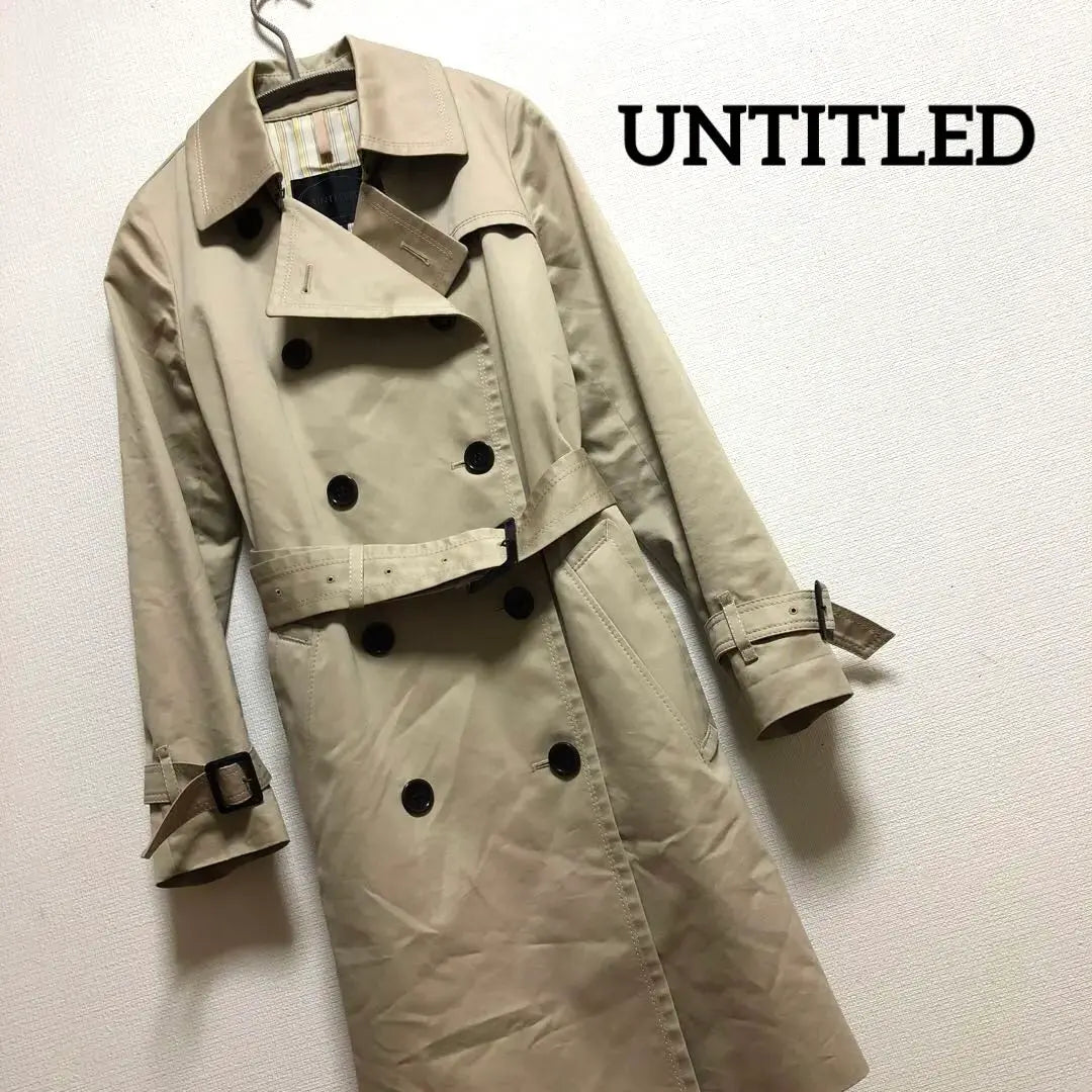 UNTITLED Gabardina Untitle de manga larga beige | SIN TÍTULO アンタイトル 長袖 トレンチコート ベージュ