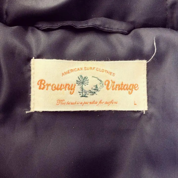 [BROWNY] Down Jacket Navy Size L Men's