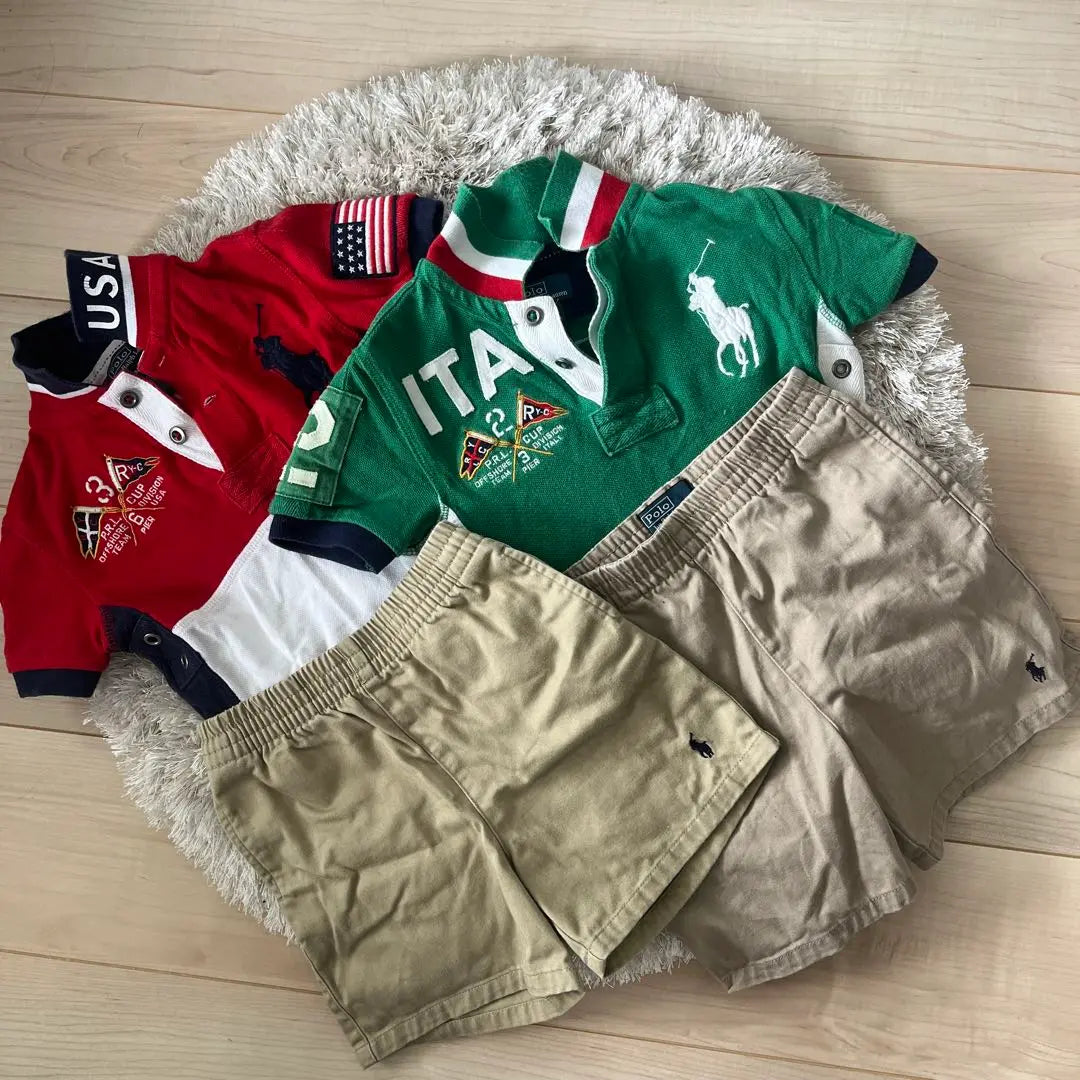 Polo Ralph Lauren Polo Shirt 2 Shorts 2 Set