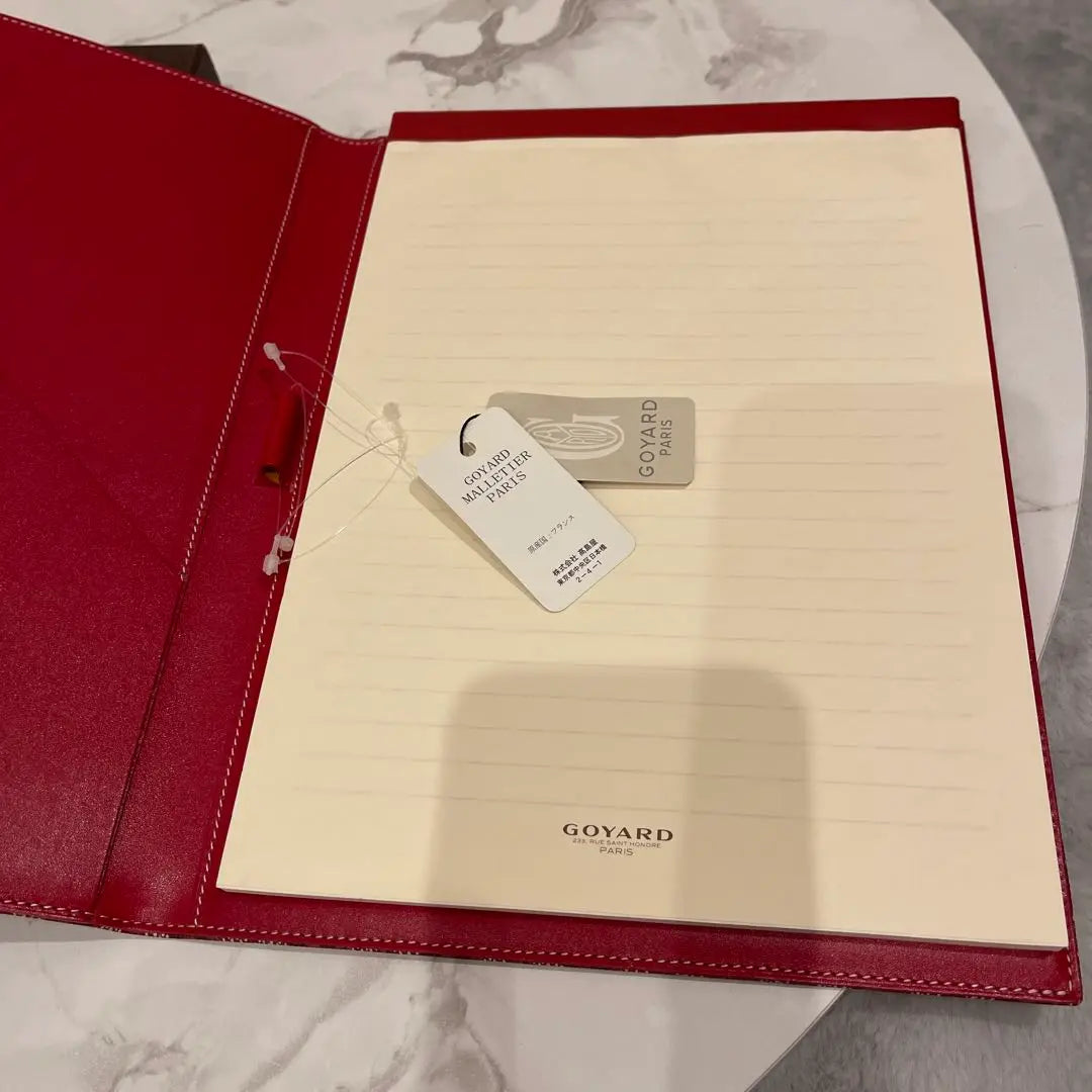 Goyard Red Pattern A4 Notebook