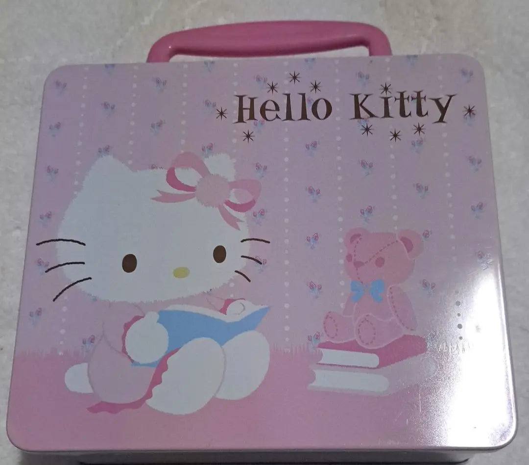 Estuche para latas Hello Kitty color rosa 2006 Heisei retro