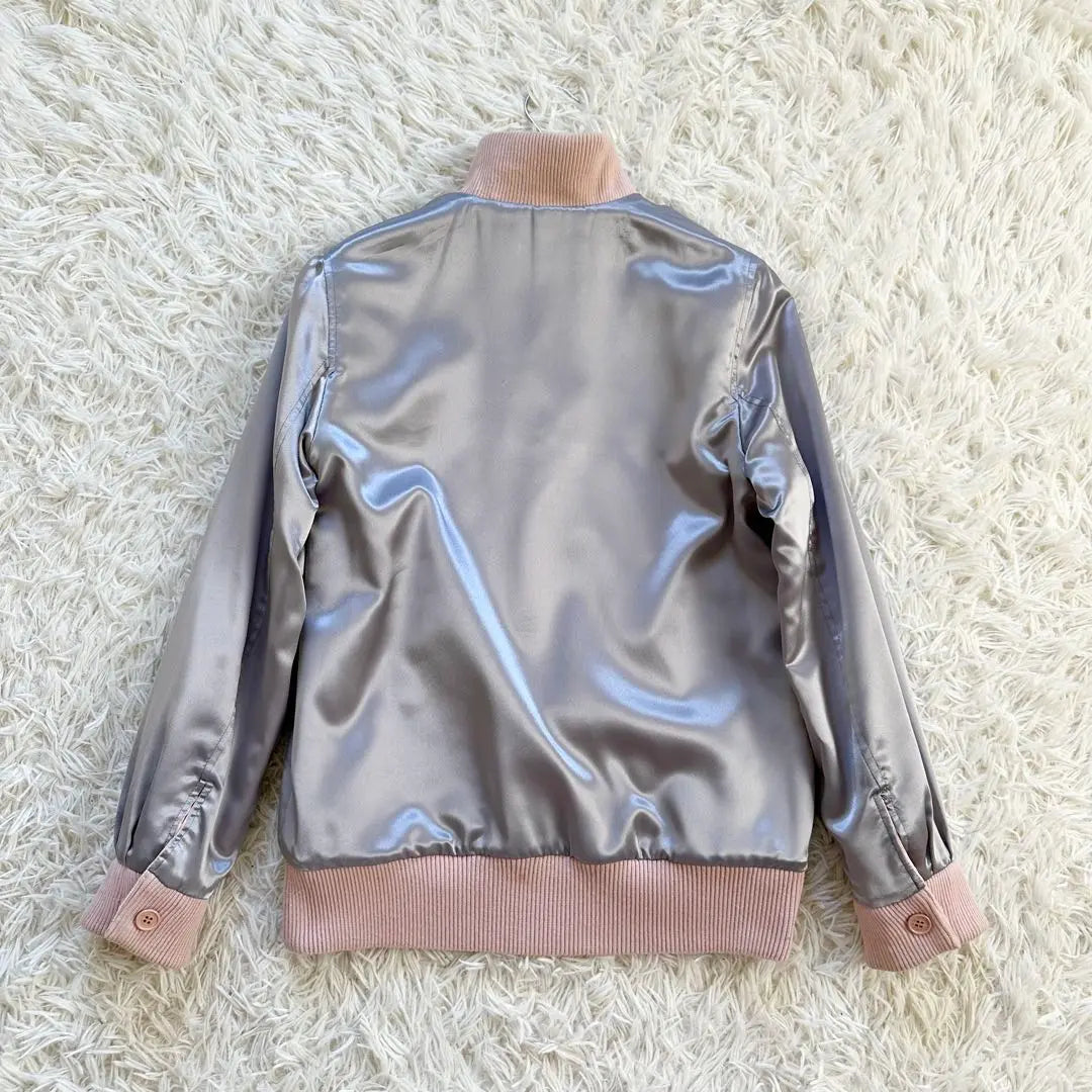 [Wearing twice] Arnold Palmer reversible blouson ♡ Pink x Silver