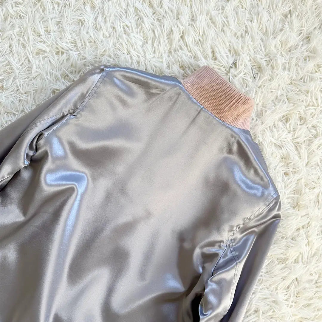 [Wearing twice] Arnold Palmer reversible blouson ♡ Pink x Silver