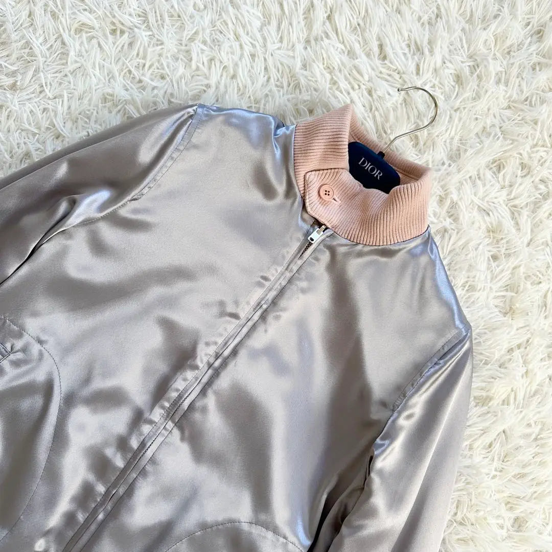 [Wearing twice] Arnold Palmer reversible blouson ♡ Pink x Silver