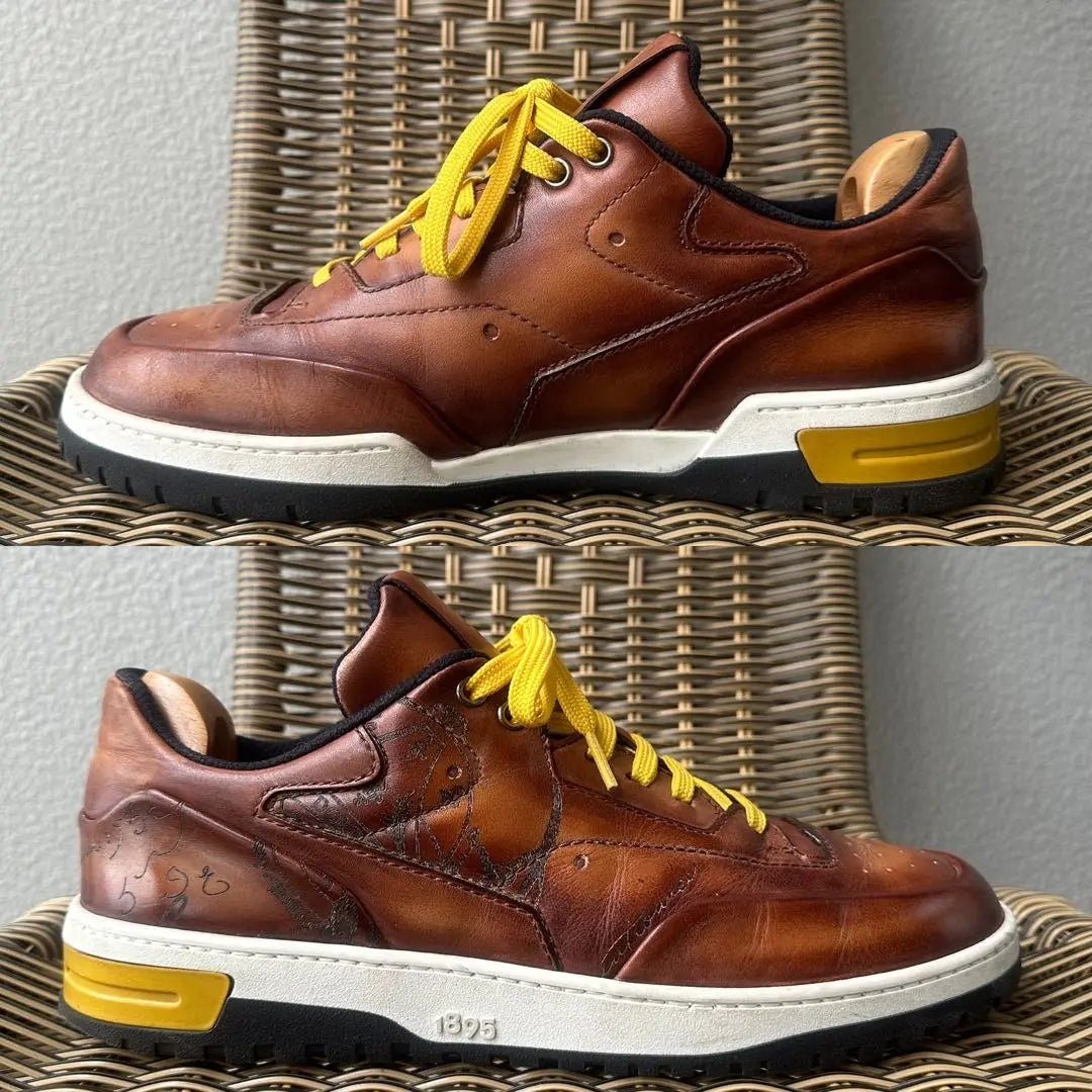 Precio habitual: 332.000 Berluti Playoff Scrit Leather Sneakers Shoes Limited | 定価33,2万 ベルルッティ プレイオフ スクリットレザー スニーカー 靴 限定