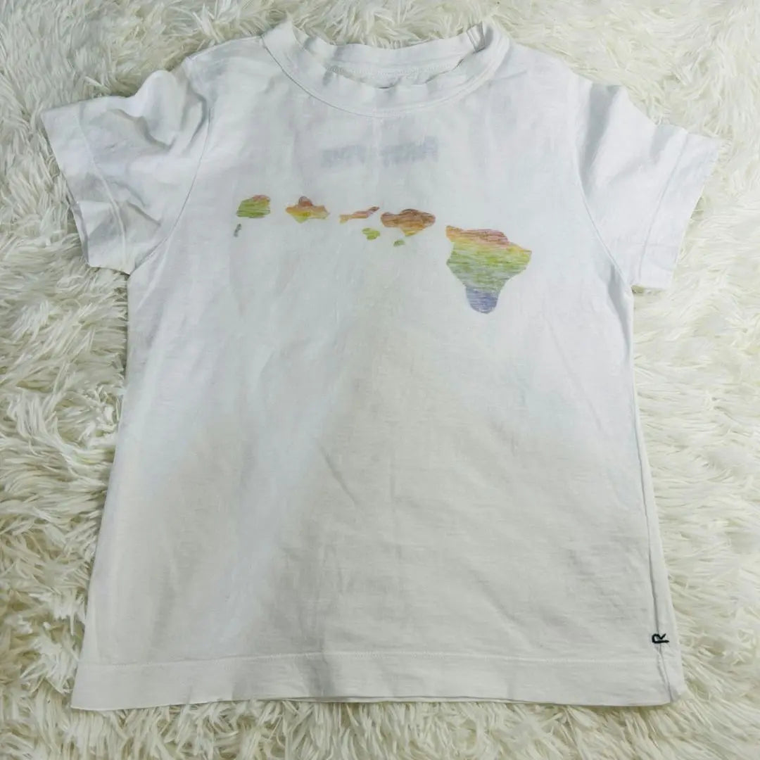 [Good condition] FORTY FivE Colorful Patterned White Short Sleeve T-shirt