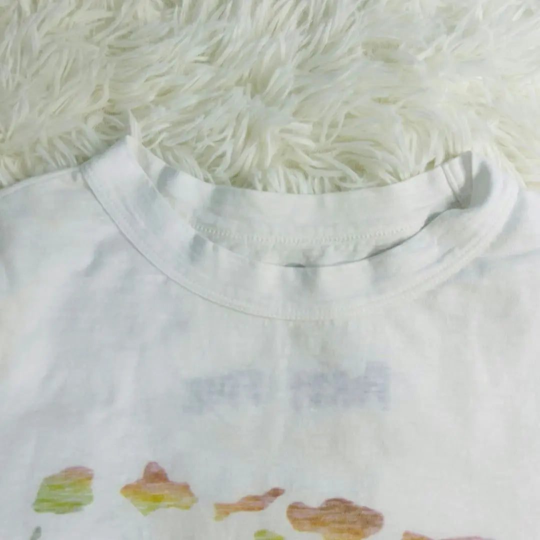 [Good condition] FORTY FivE Colorful Patterned White Short Sleeve T-shirt