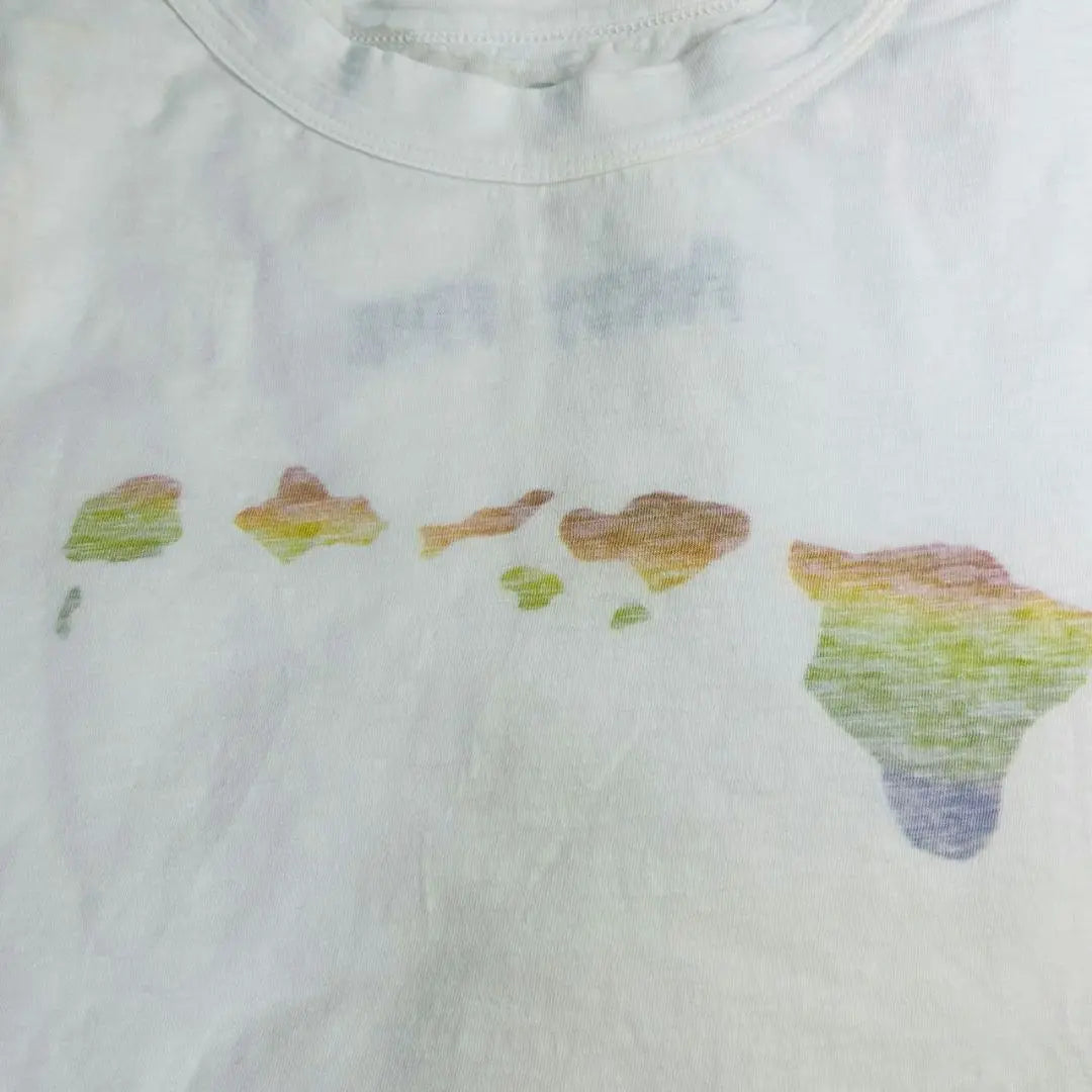 [Good condition] FORTY FivE Colorful Patterned White Short Sleeve T-shirt