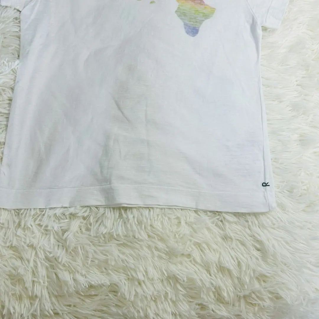 [Good condition] FORTY FivE Colorful Patterned White Short Sleeve T-shirt