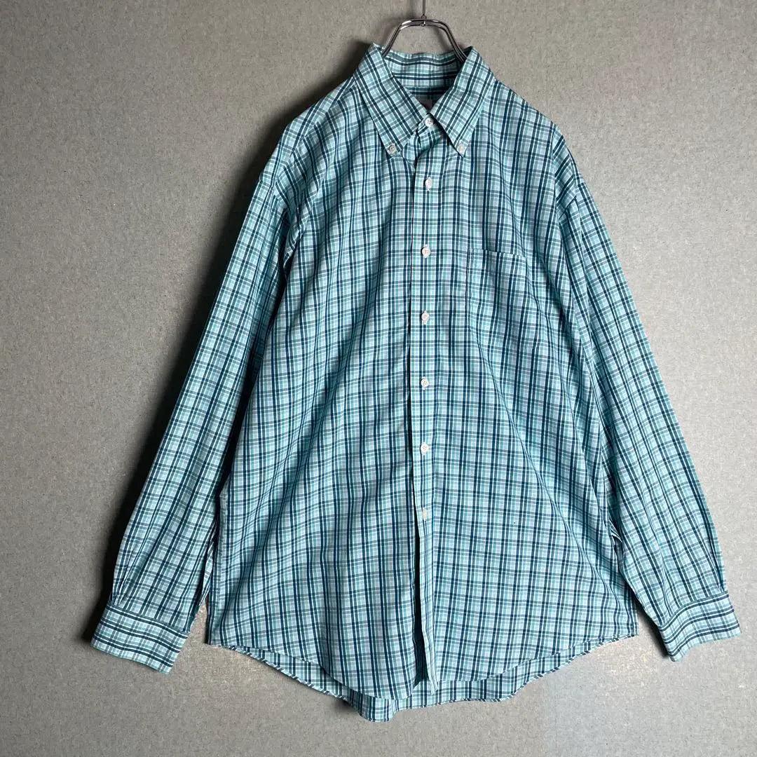 ✮ Long -sleeved shirt BROOKS BROTHERS Check -size XL✮