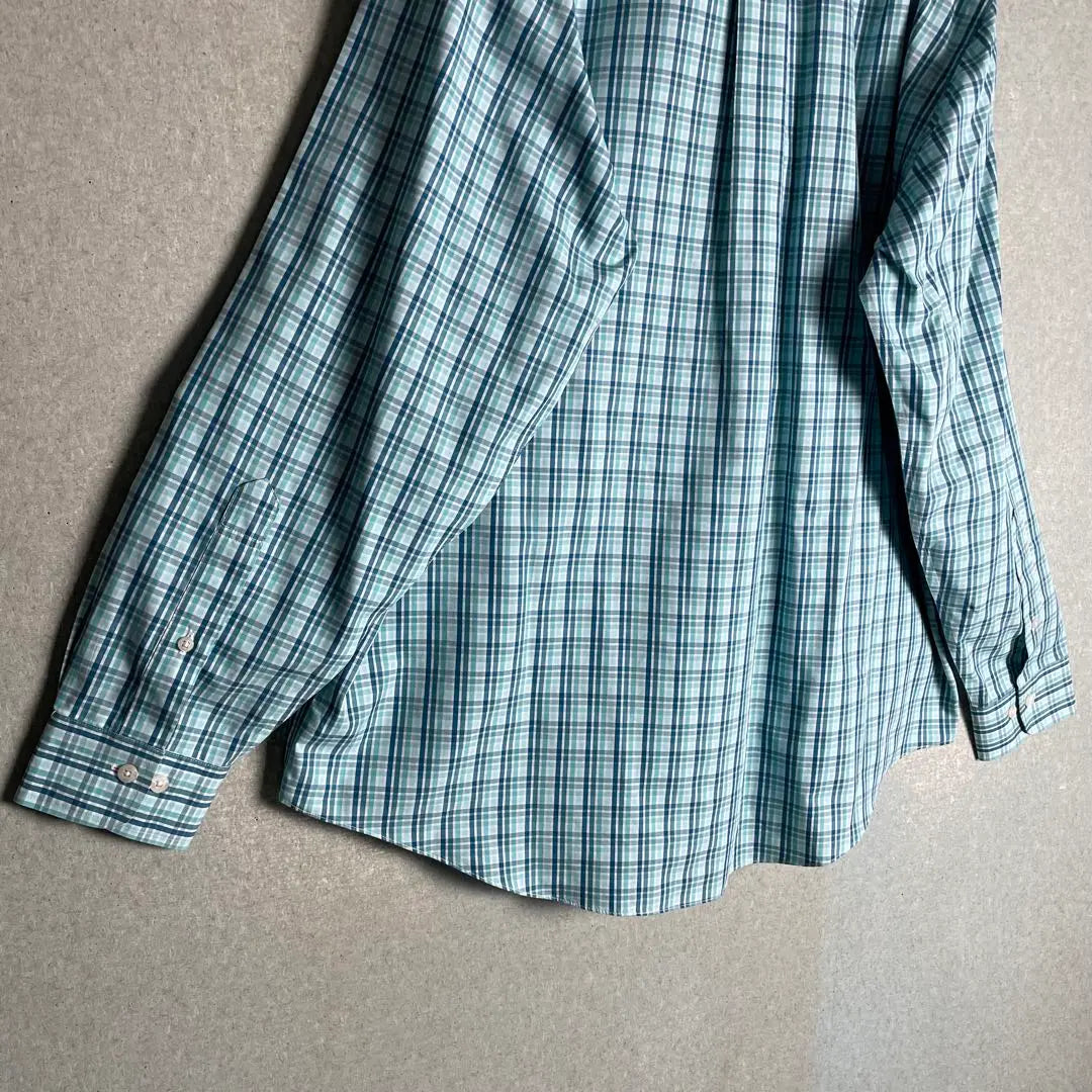 ✮ Long -sleeved shirt BROOKS BROTHERS Check -size XL✮